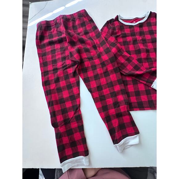 Cuddl Duds Red Buffalo Plaid Thermal Set - Girls medium - Picture 4 of 5